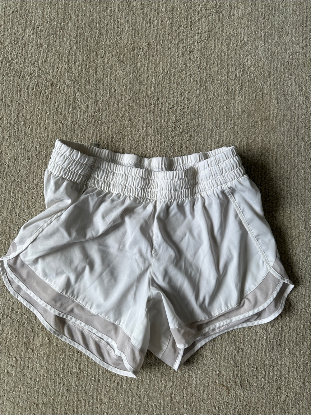 White Athleta shorts
